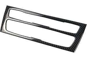 rrx Carbon Fiber Interior Panel Frame Cover Trim Compatible with BMW 1 Series F20 F25 2013-2018 (Dashboard CD Media Control Panel 05, Classic)