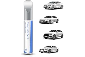 PARTS4EV LY9C Ibis - Pintura de retoque blanca – coincidencia exacta para Audi A3, A4, A4L, A5, A6, A7, A8, Q5, Q7, Q5L – reparación de arañazos y astillas