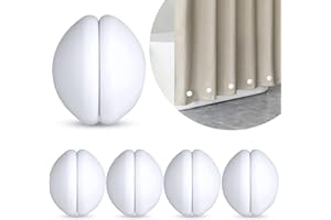 ZARCKER Duschvorhang-Gewichte, silikonbeschichtete Starke Duschvorhang-Magnete, brach nie, rostete Nicht, kein Lärm, schwer, verhindert das Blasen des Duschvorhangs