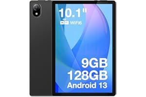 DOOGEE U10 Android 13 Tablet in Offerta 10.1 Pollici 1280 * 800 IPS Tablet 2023, 9GB+128GB(TF 1TB)/WiFi-6 Tablet/5060mAh/8MP/Google GMS/Widevine L1/GPS/BT5/Type C/3.5mm Headphone Jack
