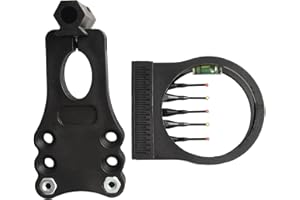 FLOWERINGBETER Composite Sight for Recurve Bow with Fivepin Aiming System and Reduced Vibration