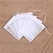 Produktbild 100pcs Tea Strainer Tea Bag Fine Filled REFILLABLE Disposable Teabag 70 mm x 90 mm for Tea Fruit Tea Flower Spice Herb Powder in Teapot Cup and Many Other Uses