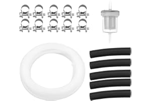 FDKJOK 17PCS Heater Fuel Line Kit Car Air Parking Heater Tube Fuel Hose Line Pipe Filte with Pipe Clamp for Webasto Eberspacher Replacement(Size:17Pcs/Set)