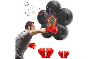 BENESSIT Music Boxing Machine Musik Boxen Wandmontage Electronic Bluetooth Boxing Machine Smart Wandmontiertes LED Boxziel, Wall Boxing Trainingsgeräte für Erwachsene Kinder