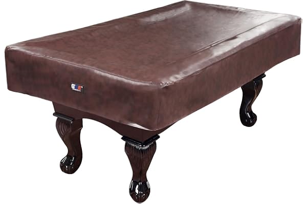 GSE Games & Sports 8-fot brun kraftig konstläder biljardbord dammskydd poolbord skydd av GSE