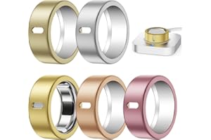 Hexasider 5 Pack Cover Compatible with Ring Gen 4/Gen 3 Horizon/Heritage Protector, Anti-Scratch TPU Matt Case for Women Men Working Out Gym, Support Charging with Cover on, Size 7