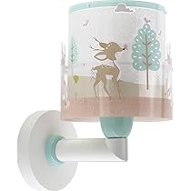 Lampada Applique Unicornio Per Bambini - Rosa, Con Interruttore, Fluorescente, Senza Lampadina