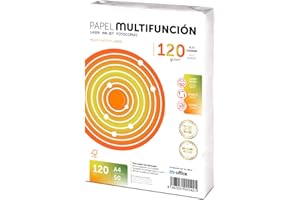 Folios A4 120gr 50 hojas, Papel Multiusos para Impresora, Folios Impresoras Laser y de Inyección, Fotocopiadora, Fax, Para uso Oficina, Material Escolar, Paquete folios. m-office (50 hojas,120gr)