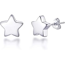 HAISWET 925 Sterling Silver Snowflake Clear Cubic Zirconia ...