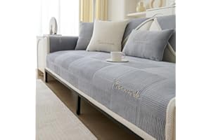 ‎WYJHNLBEDC WYJHNLBEDC Sofa/Couch überzug/überwurf, Sofa überwurfdecke, Warmer Super Weicher Fleecedecke Sofabezug für Sofa L Form/U Form/Ecksofa 3/2/1 Sitzer, Sofaschutz Hund Kratzschutz Katze 90x160cm