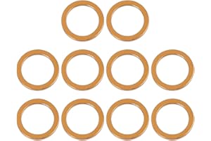 F FIERCE CYCLE 10 Stück Krümmerdichtung Dichtring Auspuff 25mm ID 33mm OD Motorrad Auspuffkrümmer O-Ring Dichtung