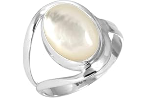 JEWELOPORIUM 925 Sterling Silber Handgemacht Ring for Frau 10x14 Oval Edelstein Statement Schmuck for Gift (99021_R)