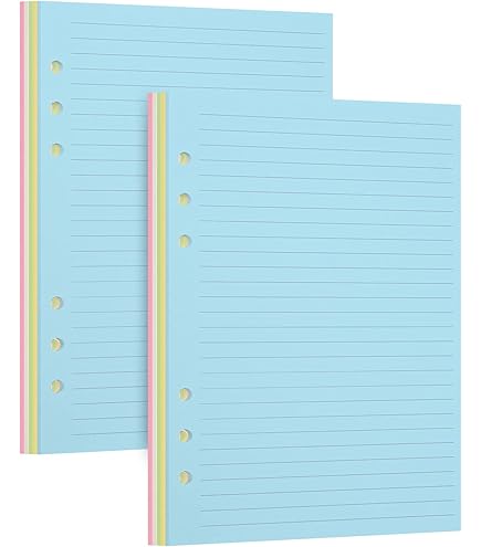 GF Colors A6 Planer Nachfüllungen für Loose-Leaf Papierblätter