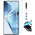 NISHTECH Advanced HD+ Curved UV Tempered Glass Screen Protector Designed for Vivo V29E 5G || Full Screen Coverage with Easy Installation Kit (Anti-Scratch)