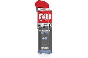 CX80 | 500ml Schmiermittel für Tore | Pflegespray für Garagen-, Roll-, Schiebe- & Flügeltore | Schmierung, Korrosionsschutz & Enteisung | gegen Quietschgeräusche & Schwergängigkeit