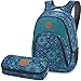 Produktbild DAKINE 2er SET Rucksack Schulrucksack Laptoprucksack 28l EVE + SCHOOL CASE Mäppchen Blue Magnolia