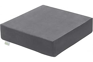 Bodyprotect Sitzerhöhung Sitzkissen Stuhlkissen Aufstehhilfe Bodenkissen 40 x 40 x 10 cm, Ökotex 100, Waschbar, grau, Made in EU