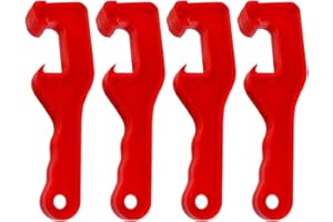 VILLCASE Abridor de Tapa de Cubo de 4 Piezas, Abridor Manual Llave Herramienta Removedor de Tapa Herramienta de Apertura de Tapa para Cubo de Plástico Cubo de Pintura lata de Pintura