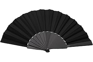 Colours & Beauty Schwarze Frauenfächer aus Plastik | Hochzeitsfächer | Hochzeitsfan | Hochzeitsgeschenke | Personalisierte Hochzeitsfächer | Japanische Fächer | Zeremoniefächer