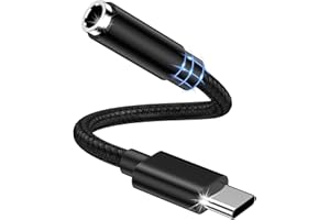 VEDFOAD USB C Kopfhörer Adapter,USBC auf 3.5 Klinke Adapter Audio,USB C Klinke Adapter für Samsung Galaxy A55/A56/A15/A16/A35/S25 Ultra/S24 Ultra/S23/S22/S21,iPhone 16 Pro Max/16/15 Pro Max.Pixel 9 Pro/9/8