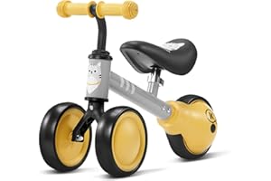 ‎KK KINDERKRAFT Kinderkraft Laufrad CUTIE, Lernlaufrad, Kinderlaufrad, Lauflernrad, Fahrrad ohne Pedale, Dreirad, Aus Metall, Modernes Design, Sichere Konstruktion, für Kinder ab 1 Jahr, Honig