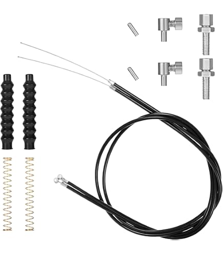20 Stück Premium-Fahrradbremskabel Set – 2,5 M Lang, Metall, Für E-Bike, E-Scooter & Fahrrad | Bremsleitung Ersatz