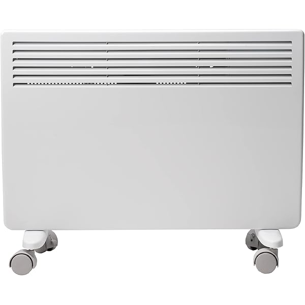 Devola DVNDM15 1500W Eco Electric Panel Heater with Adjustable Thermostat |  Energy Efficient Technology, Lot 20 | Slimline Wall Mounted u0026 Free Standing  Plug in Low Energy Heaters with Timer | White :