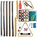 Billard - Zubehörset ALL IN ONE - Komplettset inkl. 5 Queues, Billardkugeln, Dreieck und diversen Extras, Zubehör Set, Pool, Snooker