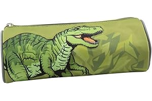 JACOB COMPANY - Trousse - Dinosaure - Enfant - Ecole - Primaire - Maternelle - Garderie - Crèche - Trousse garçon/Fille - Taille 22 cm