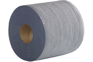 2WORK 2W03010 Lot de 6 rouleaux à dévidage central 2 plis Bleu 100 m