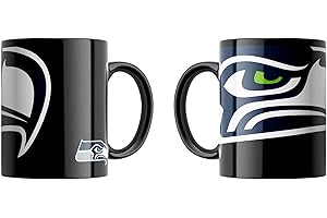 Great Branding NFL Oversized Classic Tasse Team-Logo schwarz American Football Tasse 330 ml Becher für Fans