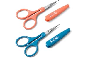 Beaditive particolare alta precisione forbici set (2-pc) sharp, belle tips | taglio di carta, scrapbooking, cucito, crafting | acciaio inossidabile | cover protettiva (Mid Century)