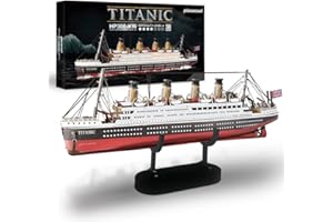 Piececool Puzzle 3D Maqueta Metal, Titanic Puzzles 3D Maquetas para Montar, Maquetas para Construir Adultos y Adolescentes