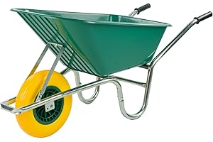 KCT 110L Green Garden Builders Heavy Duty Wheelbarrow with Reinforced Tyre