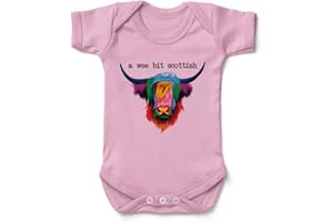 Kickass Tees A Wee Bit Scottish Babygrow New Baby Funny Joke Scotland