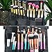 Travelmall Professional Cosmetic Makeup Brush Bag Beauty Artist Storage Brush Organizer with Artist Belt Strap (black)
