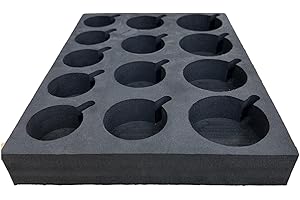 LIBERTY LEISURE UK Liberty Leisure Rangement universel pour verre et gobelet avec design flexible et 13 découpes en forme de découpe – Organisez vos verres, tasses et condiments en toute simplicité