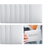 10 Stück Metall Visitenkarten Rohlinge - 8,6x5,4cm Edelstahl Für Gravur