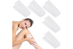 Fingertoys 500 Stück Wachsstreifen Haarentfernung, 20 * 7cm Vliesstreifen Wachsstreifen Haarentfernung für Beine Gesicht Rücken