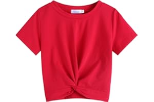 Arshiner Mädchen T-Shirts Sommer Kurzarm Kinder Baumwolle Top Niedlicher Mode Druck Shirt Rundhals Sport Leichtgewicht Casual Tshirts für Mädchen