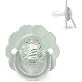 Suavinex, Pacifier for Babies 0/6 Months and Newborns, SX Pro Silicone Physiological Teat, Symmetrical, Flat and Flexible, Re