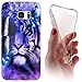 Price comparison product image Samsung S7 G930 °F Soft Case for Samsung Galaxy S7 G930 °F Cover Backkover Tpu Soft Case for Samsung Galaxy S7 G930 °F 1044 Löwe / Tiger / Schmetterling Lila