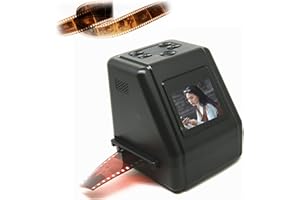 LENTLY Scanner per Negativi, Scanner per Diapositive Compatto Funzionamento Semplice Schermo da 2 Pollici per Negativi in ​​bianco e