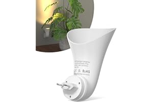 ‎BRIGHTARK BrightArk Steckdosenlampe GU10 Wandlampe mit Stecker Uplight Spot zur Indirekten Beleuchtung Wandbeleuchtung für Wohnzimmer Flur Schlafzimmer (Glühbirne Nicht Inbegriffen)