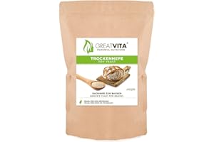 ‎MEA VITA GreatVita Trockenhefe Backhefe, Brothefe, glutenfrei, 1000g im Beutel