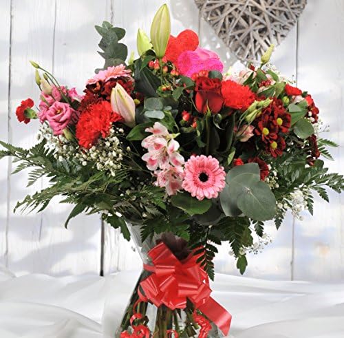 Homeland Florists Special Valentines Day Bouquet, Finest Fresh Flower Bouquet, Next Day UK Delivery, Send the Perfect Romantic Gift