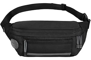 RYACO Bum Bag Doggy Bag Waterproof Running Waist Pack for Men Women Unisex Fanny Pack with 3 Pockets Adjustable Strap for Fitness/Dog Walking/Execise/Hiking/Climbing/Outdoor Sports