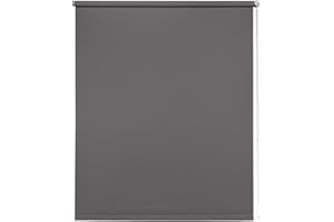 Thermal Blackout Blinds, Grey 110cm (43.30"), 165cm Drop - Blackout Roller Blinds For Inside and Outside Recess Fitting - Window Blinds of Multiple Colours and Sizes by New Edge Blinds