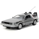 Jada, 253255038, Time Machine (Back to the Future 1) 1:24, Die-Cast (Metal), Openable Doors, Free Wheel, Led Light