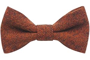 DB DICKIE BOW Burnt Orange Wool Dog Bow Tie